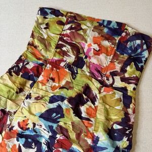 BB DAKOTA by Steve Madden Women's Strapless Mini Fitted Floral Party Dress Sz 10